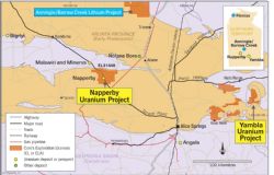 Location of Core’s Napperby tenement application in NT.