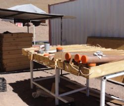 Figure 2.2: cutting porosity core samples