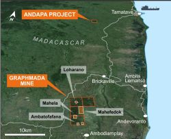 Figure 2: Location map of the Andapa Project.