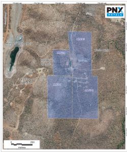 Figure 1: Iron Blow Mineral Leases and existing infrastructure