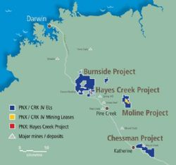 Figure 6: PNX NT Project locations