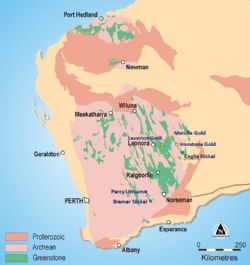 Tenement Map - Australia. A regional geology and location plan of White Cliff Minerals Limited exploration projects in the Yilgarn Craton, Western Australia