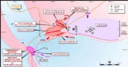 Figure 1. Silica Hill: Significant drill results.