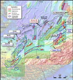Figure 2. Impact’s exploration licences in the Broken Hill area