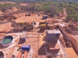 Newly upgraded 250tph processing plant in operation