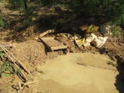 Test pits and artisanal mining activity on newly acquired Licence 8245L