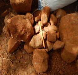 Pit 224 (Cut 3 – 0 to 32.10m – South Face) and its gravels containing large clasts