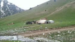 Exploration camp established at the upper end of the Chanach valley.