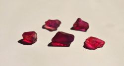 High Quality Rubies from initial processing of 5,692m3 gravels from LM01 discovery incl. Special/Premium stones
