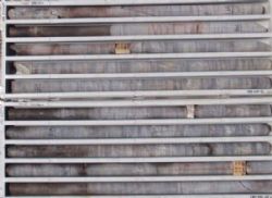 WOMDD001 core 396‐405m downhole. Fresh, impermeable metasediment.