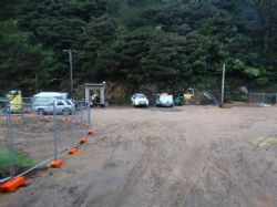 Development complete at surface with perimeter fencing