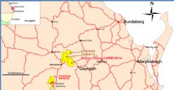 Locations of ABx’s Binjour Project and raods infrastructure.