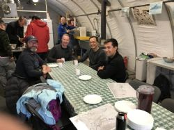 Seated right to left, Minister for Mines, Múte Bourup Egede, Vice President of NFC, Mr. Qin Junman. Ironbark Managing Director, Jonathan Downes and Deputy Mines Minister, Jørgen T. Hammeken-Holm