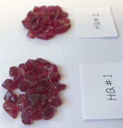 High Quality Rubies from Montepuez Project, August 2017