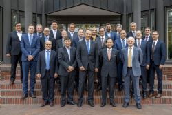 Representatives from KfW IPEX-Bank, Euler Hermes, SMS and the Altech Board in Dusseldorf, Germany