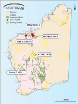 Location of Kalamazoo current and optioned Projects