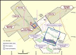 Paris-Nankivel Plan –showing proposed IP survey areas