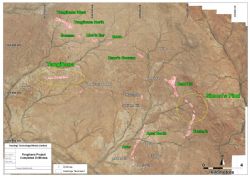 Yangibana Project, Deposit Location Plan