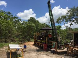 Diamond Drill Rig and Core at BP33, Finniss Lithium Project near Darwin in the NT.