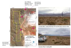 Location of lithium brine bearing drill holes