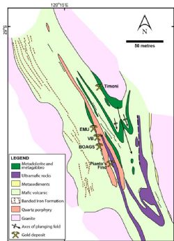 Geological setting of the Bottle Creek project
