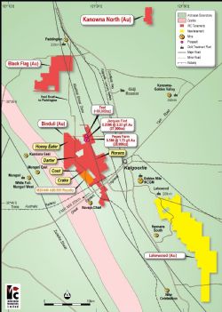 Teal and Binduli Project Areas tenement locations and prospects