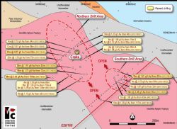 Crake prospect location, regional geology and recent drilling results