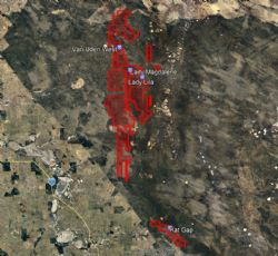 FGP tenure shown in red and drill targets