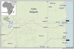 Location of the Caula Vanadium-Graphite Deposit