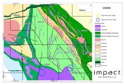 Drill targets at the Mulga Tank Project.