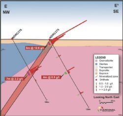 Ndongo East Prospect Typical Section