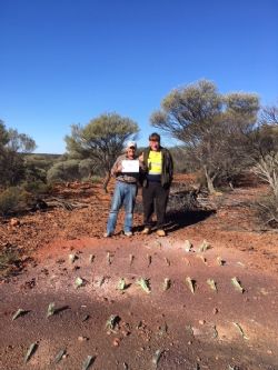 Venus Exploration Director Barry Fehlberg with Damian Connelly, Principal Consulting Metallurgist