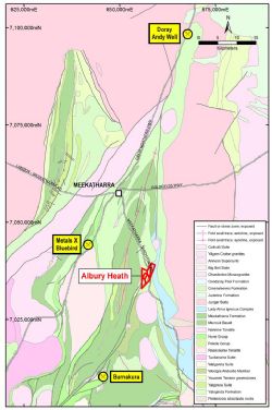Location, Albury Heath Project, WA (after DMIRS).