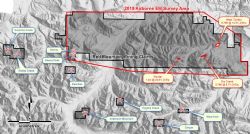 Location of the airborne EM survey