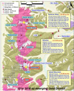 Location of known prospects to be followed up