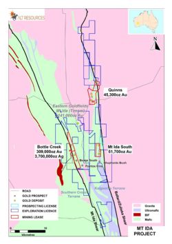 Mt Ida and Bottle Creek Gold Projects WA