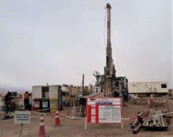 Foraco diamond drill rig at Lake’s Cauchari brine project