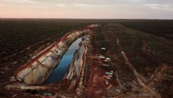 VB pit and mining camp Bottle Creek Mt Ida