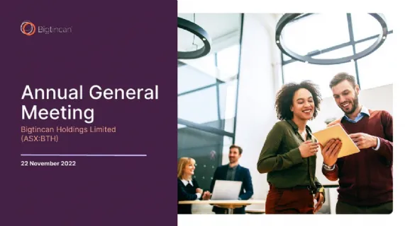 AGM Presentation and Webinar Presentation