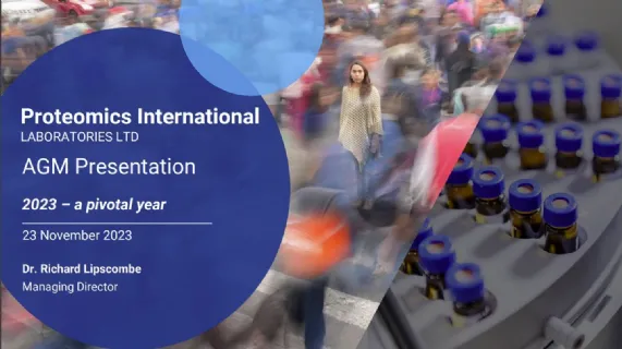 AGM Chairman's Address and Investor Presentation