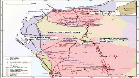 Beyondie Project Location Map (ASX:EMG)