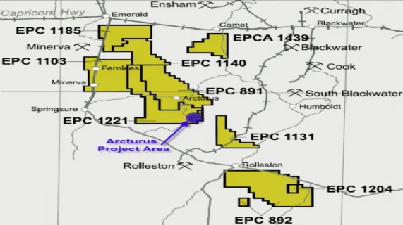 Location of Arcturus Project Area