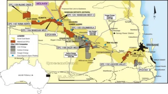 MetroCoal Tenements and Setting