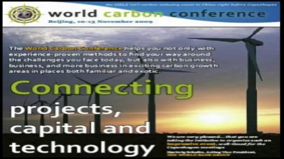 UNFCCC To Meet World's Carbon Buyers And Sellers In China 