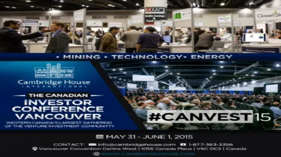 Canadian Investor Conference Vancouver 2015
