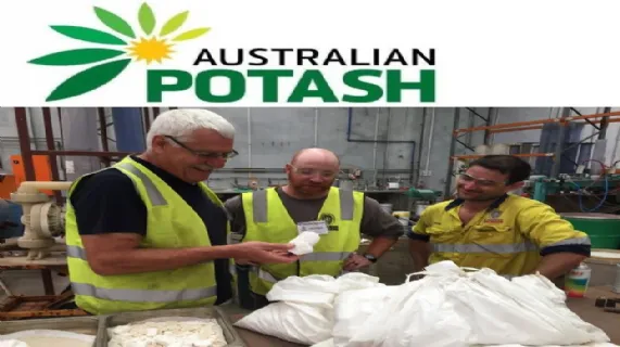 Australia's First Field Evaporated Sulphate of Potash