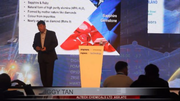 FINANCE VIDEO: Altech Chemicals Ltd (ASX:ATC) MD Iggy Tan Presents at Mines and Money 2017 in London