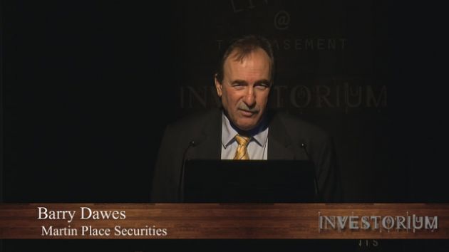 FINANCE VIDEO: Martin Place Securities MD Barry Dawes Speaks at Investorium.tv in Sydney