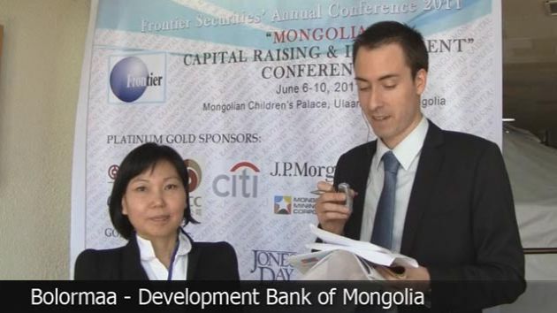 VIDEO: Trade and Development Bank Mongolia Deputy Director L. Bolormaa Speaks With Frontier Securities at Mongolia: Capital Raising and Investment Conference