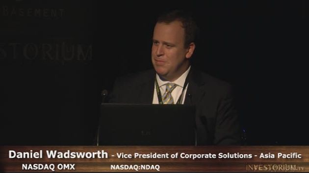 FINANCE VIDEO: NASDAQ OMX (NASDAQ:NDAQ) VP of Corporate Solutions Dan Wadsworth Addresses the Capital Markets in Sydney at the Basement